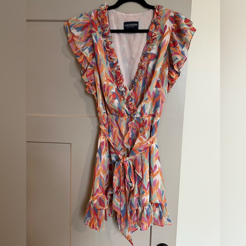 Lucchese Red and Pink Mini Dress - Picture 2 of 7